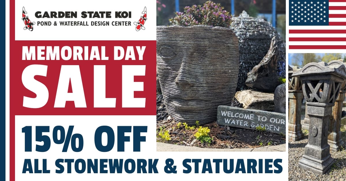 2024 Garden State Koi Memorial Day sale